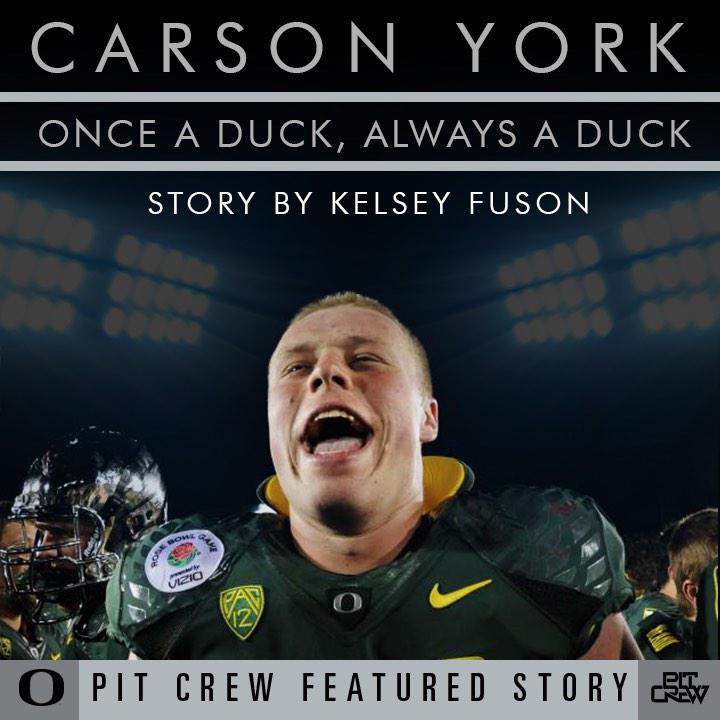 OregonPitCrew's tweet photo. We caught up w/ UO alum @CarsonYork about when he played in Rose Bowl for @WinTheDay: http://t.co/9ZsGM6XYTp #GoDucks http://t.co/CK0jMHHdlX