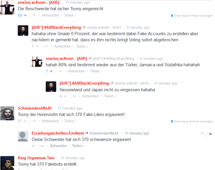 TomasChachurski's tweet photo. Hurensohnmodus aktiviert, 31ger Toony kann es nicht lassen #hurensohn #31ger http://t.co/UEmMv1lnKe
