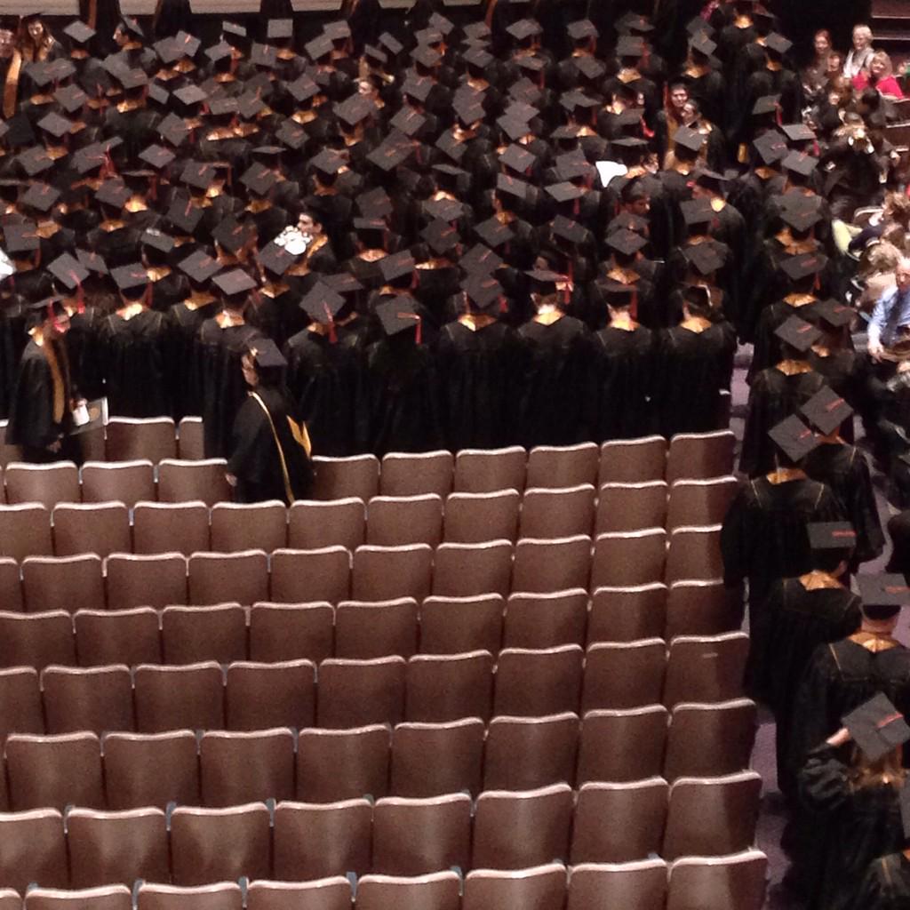PurdueOFE's tweet photo. Here come the graduates! #PUGrad2015 #BoilerUp #PurdueEngineering http://t.co/ABVlS7HCHO
