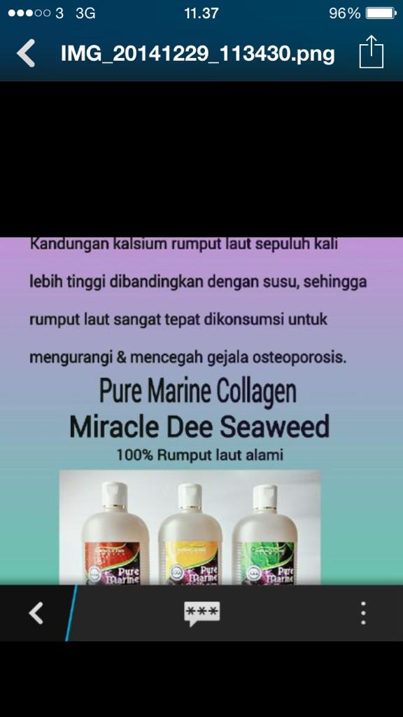 icha_sofyan's tweet photo. PMC MDS rumput laut siap saji untuk kecantikan dan keaehatan anda.Begitu pentingnya mengkonsumsi rumput laut http://t.co/ofpDcgcJuH