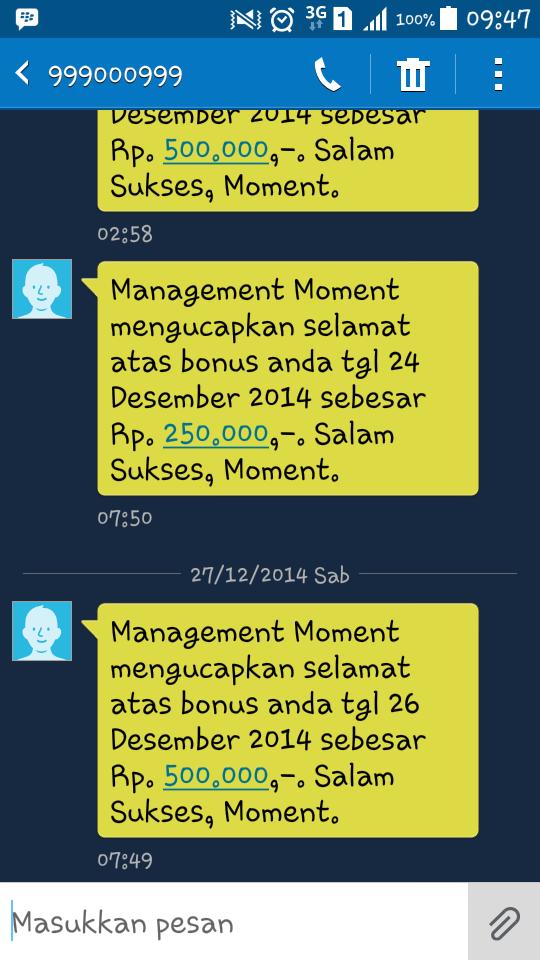 delimaberas's tweet photo. Mau gaji harian kaya gini? Modal sekali seumur hidup loh. Yuk tanya2 gratis. Invite 
524AC561 @TerusPromo @iklanin http://t.co/IinkKBMjvp
