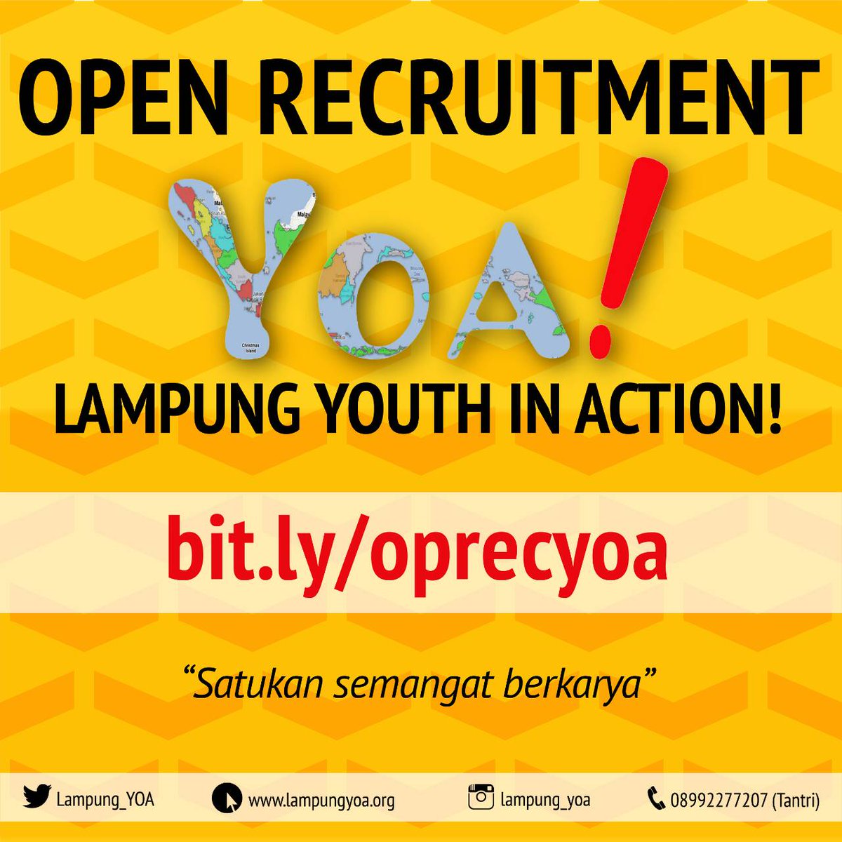 Ajak teman-temanmu dan mari bersama menjadi bagian dari kami utk lampung lebih baik.