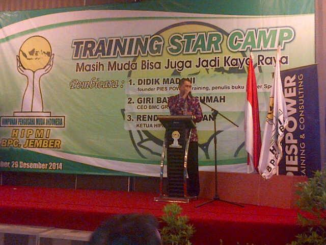 Sambutan ketua umum BPC HIPMI Jember