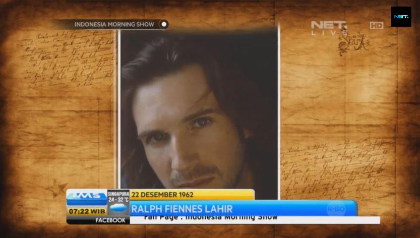 Today\s History 22 Desember 1962 aktor pemeran Lord Voldemort, Ralph Fiennes lahir. Happy Birthday! 