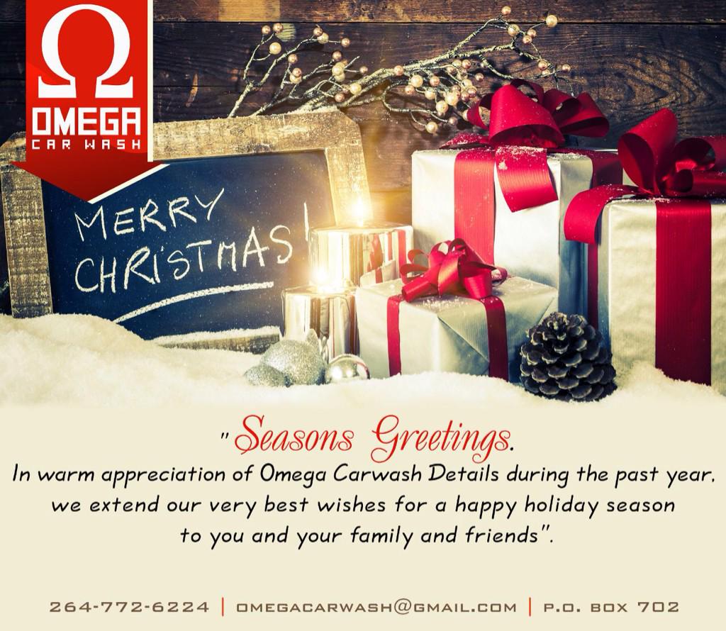 AXA1980s's tweet photo. Season Greeting from Omega Carwash Details http://t.co/V4oNdRFuBc