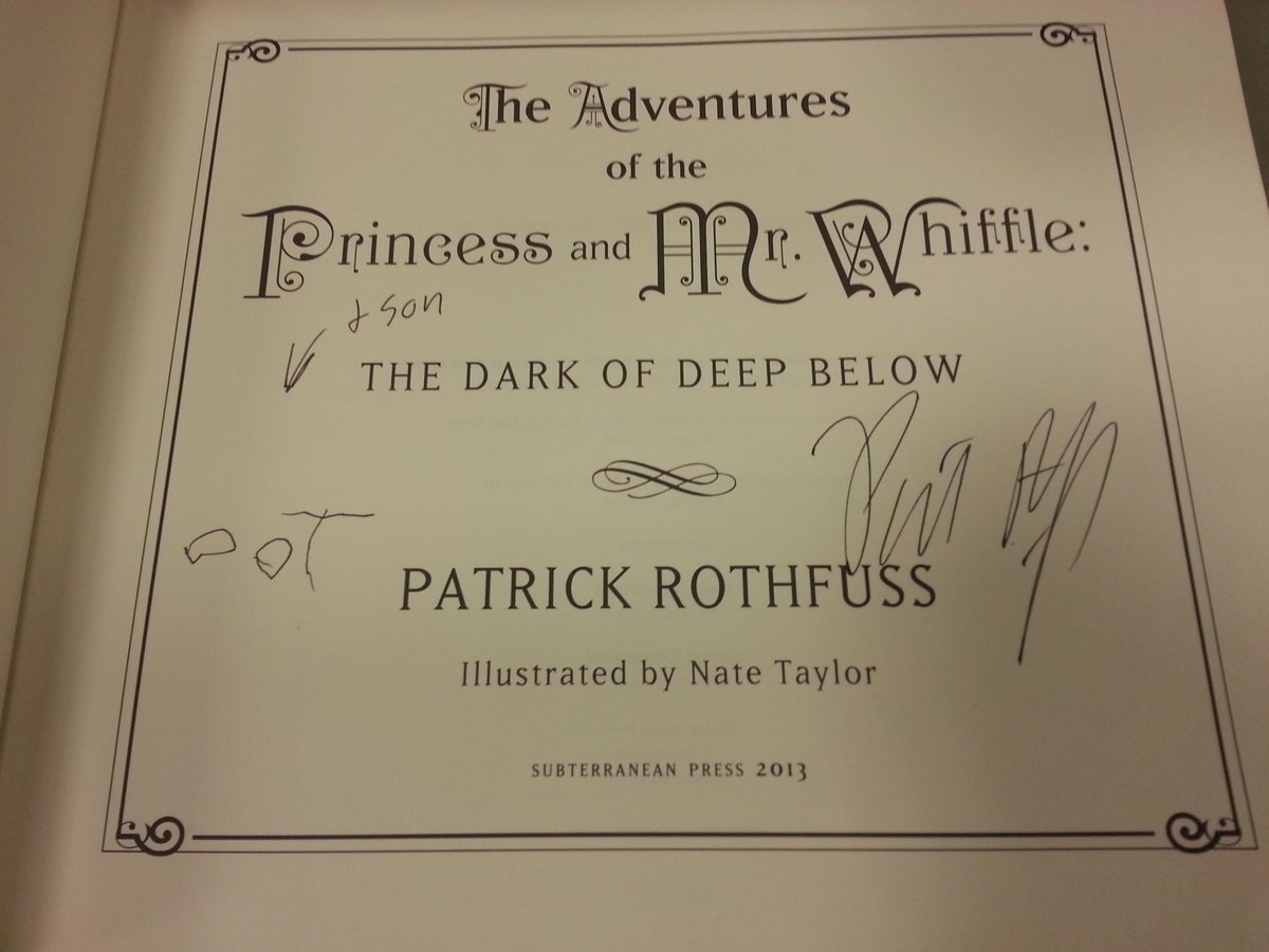 Pat Rothfuss On Twitter If You Re In Madison Wisconsin The East Side Barnes And Noble Has Signed Books Oot Helped Me Sign One Http T Co Jt1rzsbnnf