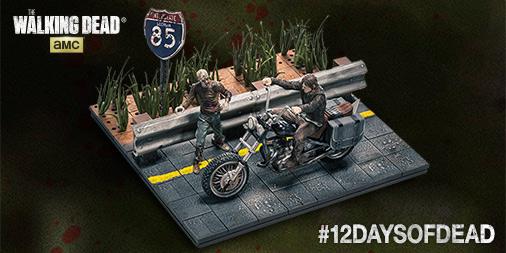 WalkingDead_AMC's tweet photo. On the #FirstDayOfDead, #TheWalkingDead gave to me... 🎵 
RT for a chance to win a #12DaysOfDead prize pack! #Sweeps http://t.co/ar2lUvX8yd