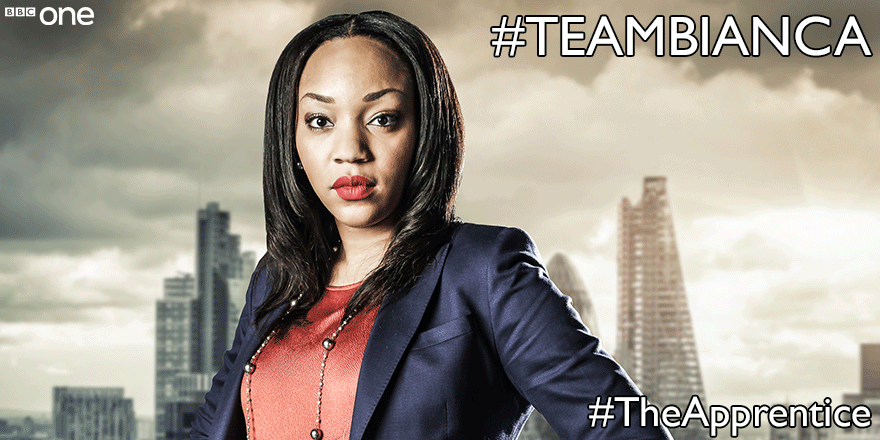 RT if you’re backing #TeamBianca. #TheApprentice Final. Tonight. 9pm. @BBCOne.