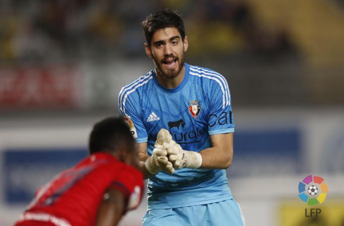 Roberto Santamaría, uno de los artífices de la victoria de Osasuna en Las Palmas.