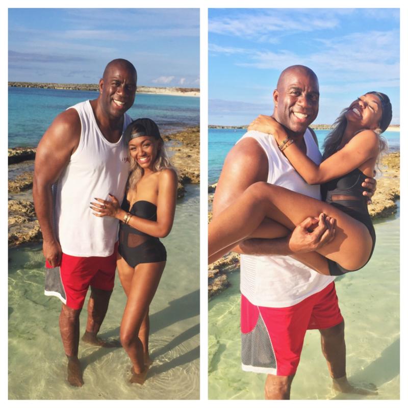 сын мэджика джонсона. мэджик джонсон жена. мэджик лейкерс джонсон с женой. ирвин «мэджик» джонсон, с женой. андре джонсон сын мэджика джонсона.