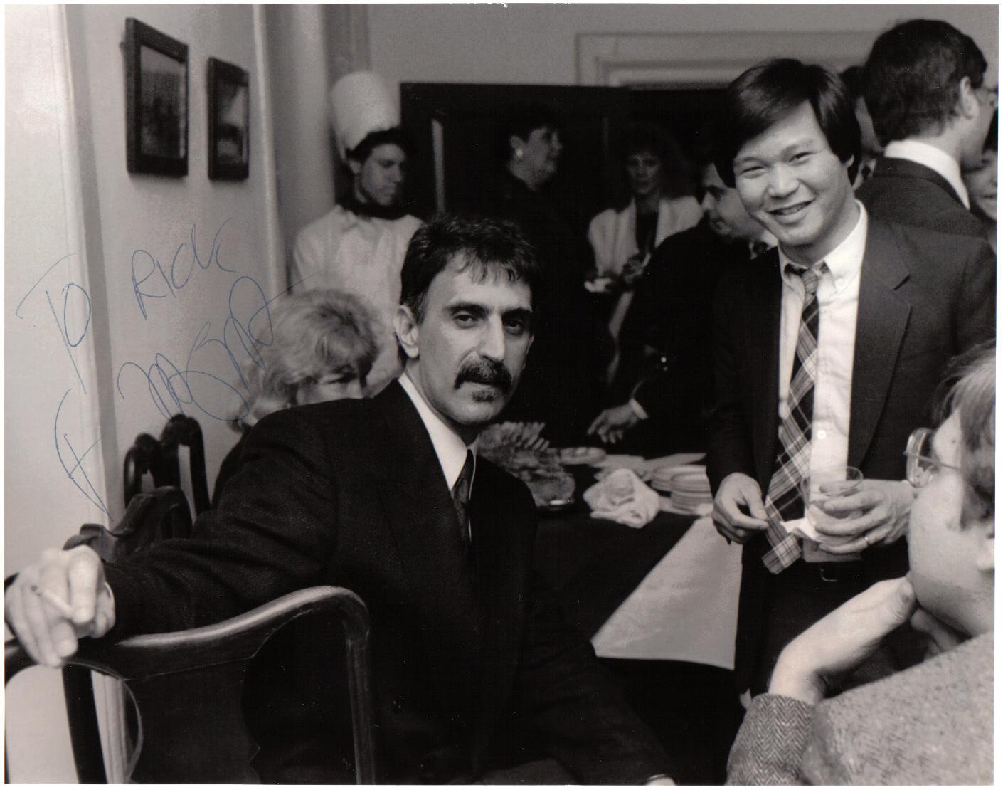 Happy birthday to the late Frank Zappa, the great composer, guitarist & sage. Thanks for including my work in 