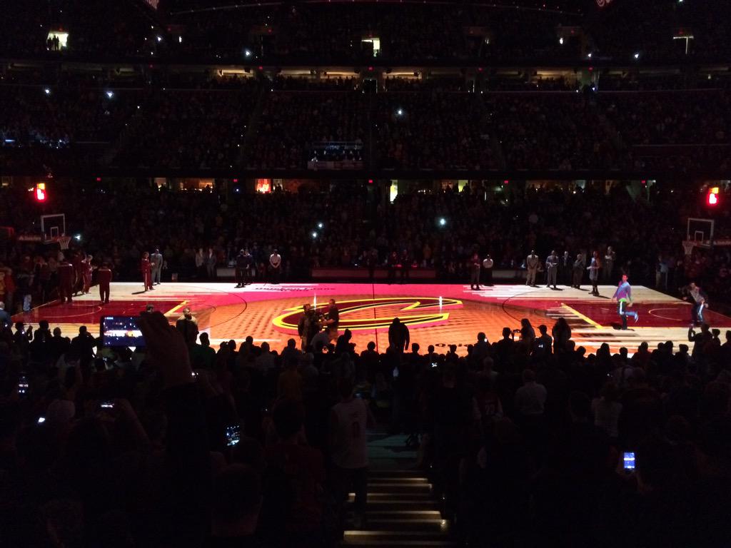 NBAeverything_'s tweet photo. #CavsGrizzlies starters:

G: @KyrieIrving
G: @MikeMiller_13
F: @KingJames
F: @kevinlove
C: @VAREJAOANDERSON http://t.co/ojpJcOfpr8