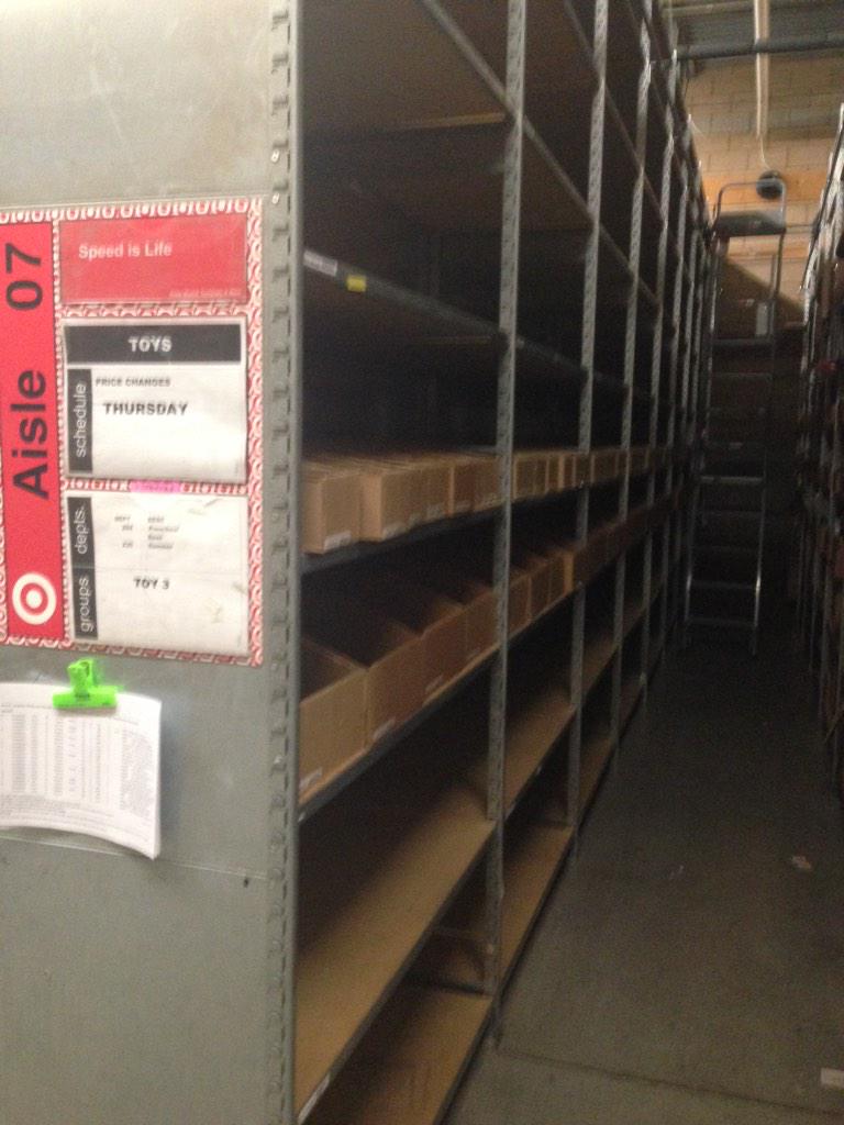 No toys back here! That's because it's all on the floor!!!