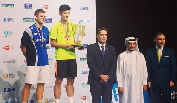 badmintonplanet's tweet photo. Chen Long win BWF World Superseries title @ Dubai
http://t.co/njejFHFz19
#Badminton #BadmintonNews #DubaiSSF #SSF2014 http://t.co/NjPlu1GZ9l