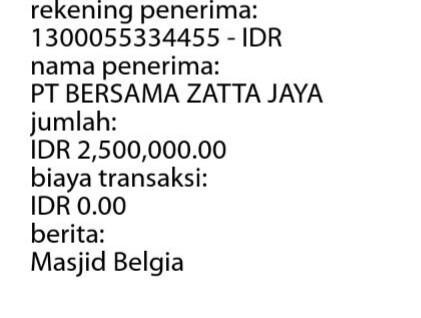 Dukungan donasi #MasjidMuslimBelgia alhamdulillah terus bergulir, ini donasi dr bu elis. <a href="/elzattahijab_/">elzatta hijab</a> <a href="/airawedding/">Aira wedding hijab</a>