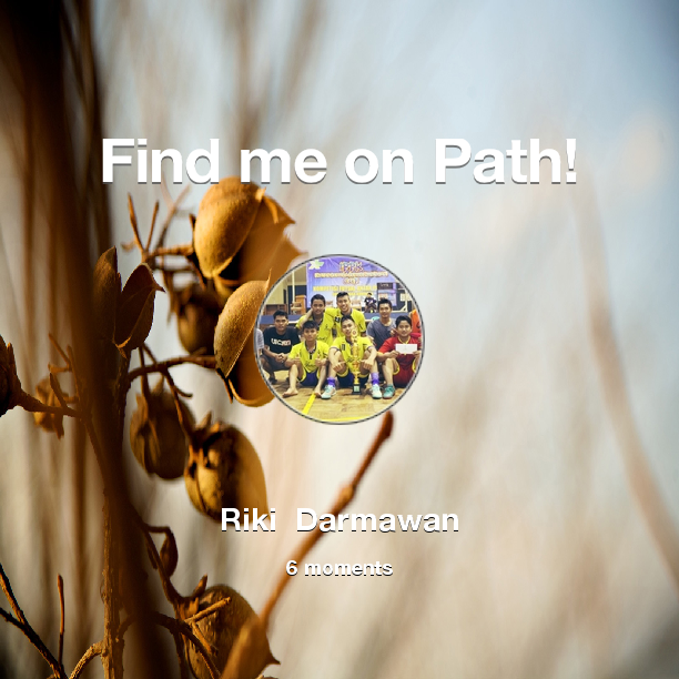 darmawan_r's tweet photo. Find me on #Path now! Go to: http://t.co/VcZuNEuj39! #thepersonalnetwork http://t.co/PCTjvB2QNI