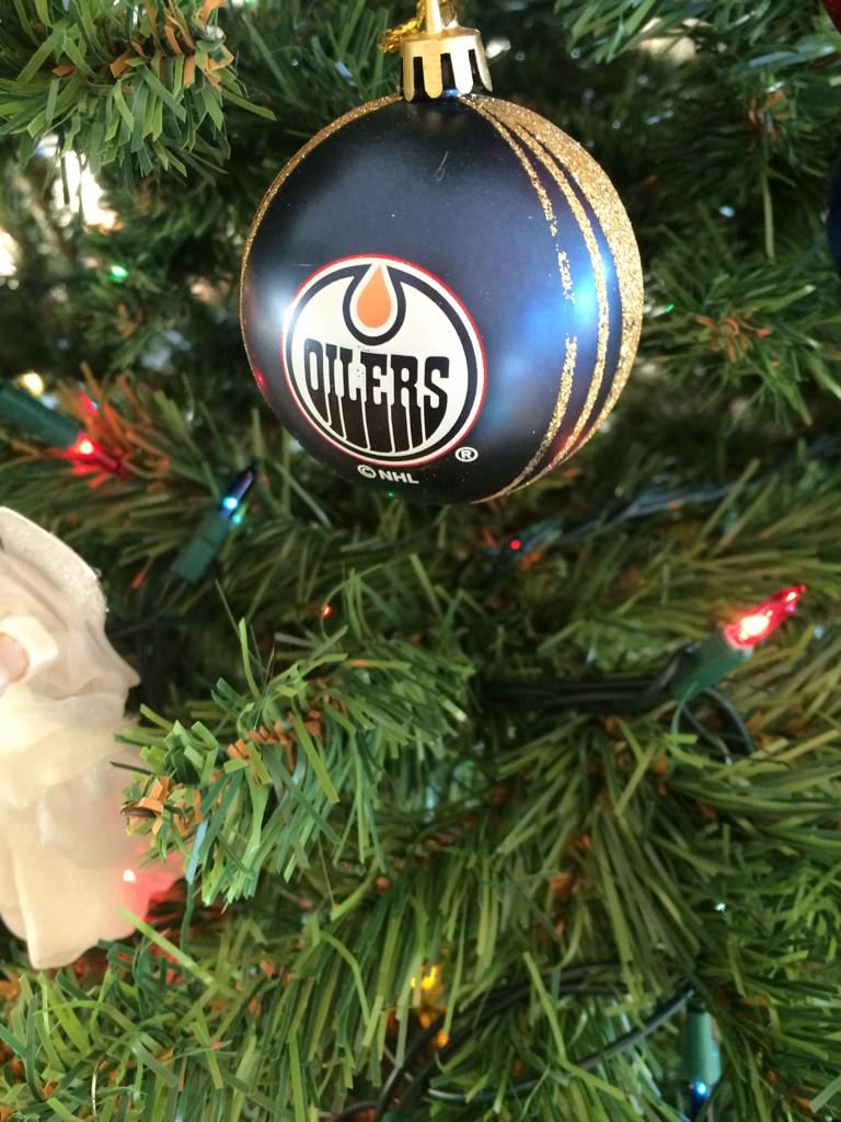 omjill's tweet photo. Debate. Can we have @EdmontonOilers ornaments on tree this year or have they been cut #christmastreetour http://t.co/Azjszs7MRs