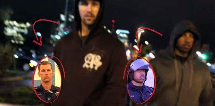 . <a href="/VibeHi/">Bryan Sharpe</a> thought this would interest u. Undercover police identified as troublemakers at a #Ferguson protest in NY