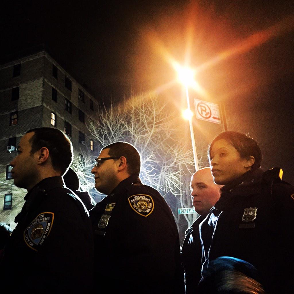 Vigils Honor Slain Officers And Men Killed By Police In New York