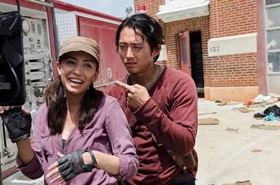 Christian Serratos & Steven Yeun! HAPPY BIRTHDAY STEVEN!!  