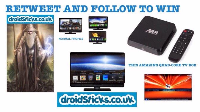 LadyAngelaT's tweet photo. “@Droidsticks: 🎅🎁CHRISTMAS COMPETITION WIN THIS AMAZING DROIDSTICKS M8 QUAD CORE BOX JUST FOLLOW AND RETWEET🎄🎁#RT http://t.co/Hq1MnFezLX”