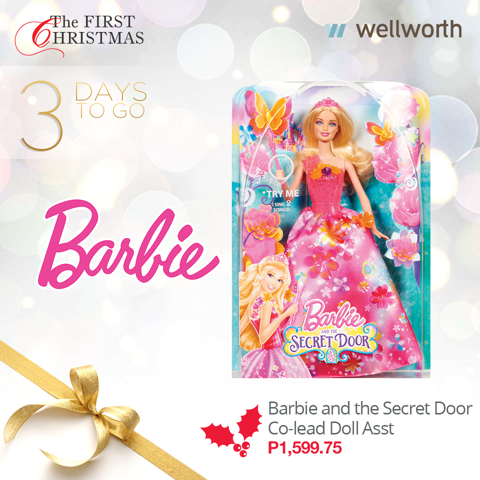 WellworthPH's tweet image. Be your little ones best Secret Santa with a Barbie and the Secret Doll at P1,599.75. #wellworthit #FirstCh...