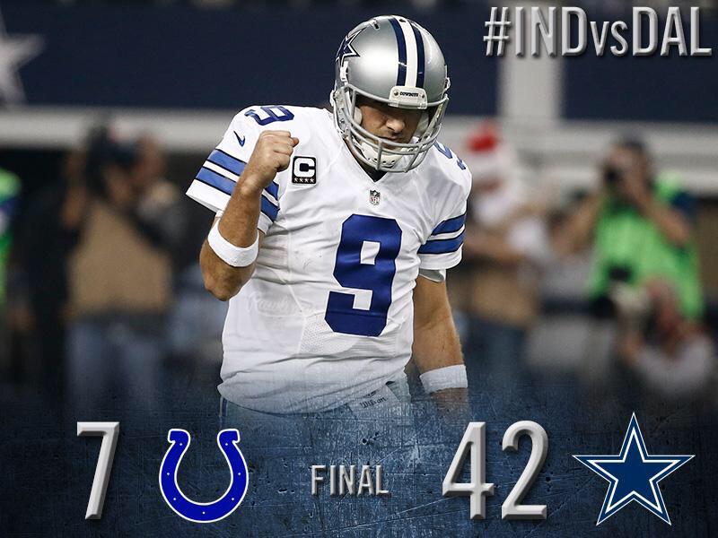 SorryImTexan's tweet photo. "And the Dallas Cowboys are the NFC East Champions..." #CowboysNation http://t.co/PnZY5bYt2J