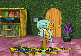 Aynotholland's tweet photo. #idontwanttoeatmyart #squidwardquotes #buymyart #srsly #nextvangogh http://t.co/yYlqL57JBN