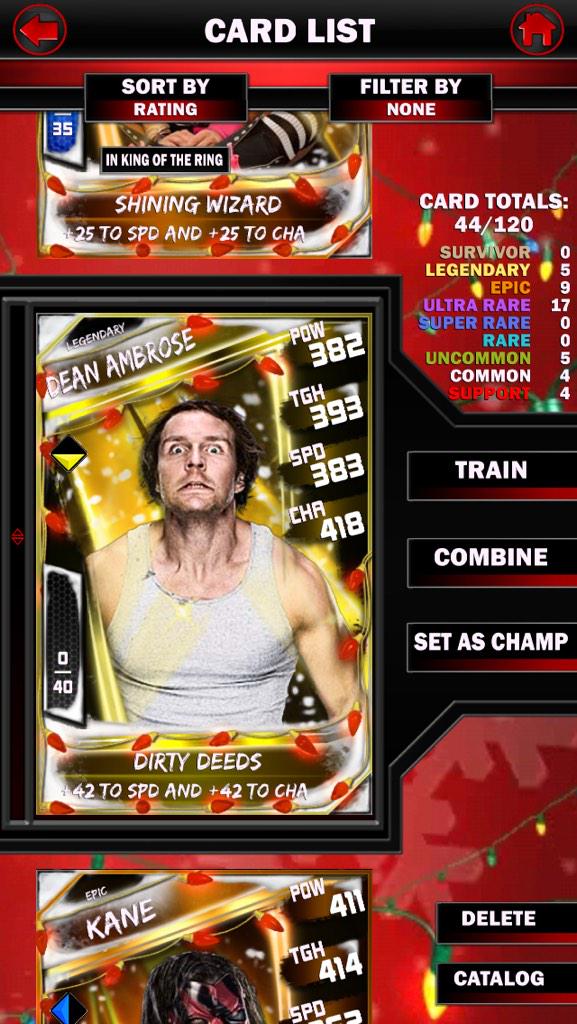 NormingtonBlade's tweet photo. @WWESuperCardRT @bigedude33 My PCC rewards.. legendary pro dean ambrose coming up... 😃😃 http://t.co/Ra7nMvrz5w