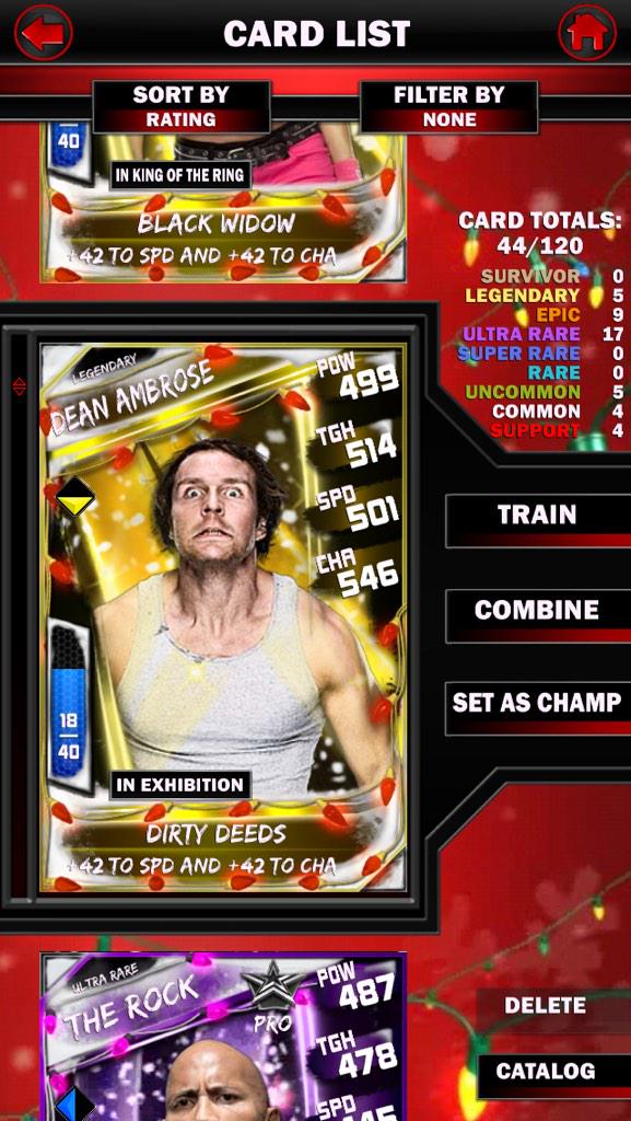 NormingtonBlade's tweet photo. @WWESuperCardRT @bigedude33 My PCC rewards.. legendary pro dean ambrose coming up... 😃😃 http://t.co/Ra7nMvrz5w