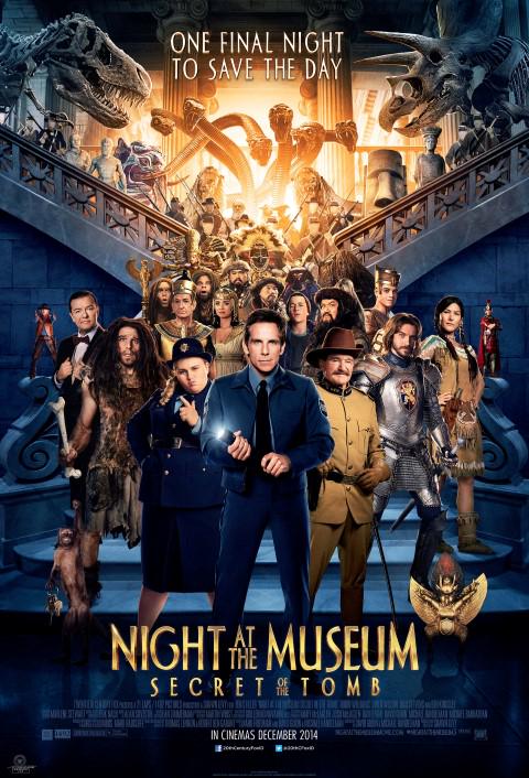 cinema21's tweet photo. One final night to save the day. NIGHT AT THE MUSEUM: SECRET OF THE TOMB tayang mulai Rabu, 24 Des'14. http://t.co/jnyrhd0LxY