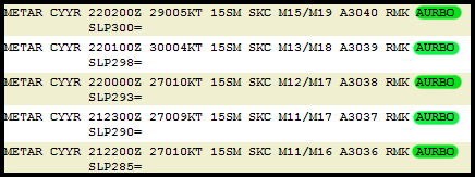 rcbstormpost's tweet photo. Raw #NLwx METAR observations from Happy Valley-Goose Bay #YYR with reports of #AURBO tonight. #AuroraBorealis http://t.co/zgw8OuSLgz