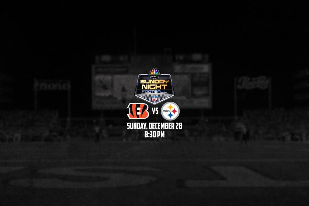 steelers's tweet photo. The winner of the AFC North will be decided on @SNFonNBC #Game256

#HereWeGo http://t.co/XDYk3c2Jp7