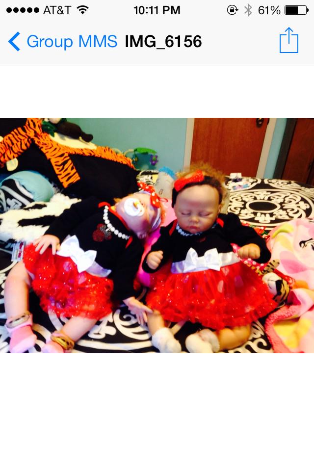 EReborns's tweet photo. Twins in minne mouse costume!👯❤️ #reborn #rebornbaby http://t.co/7Y2NR6NXsS