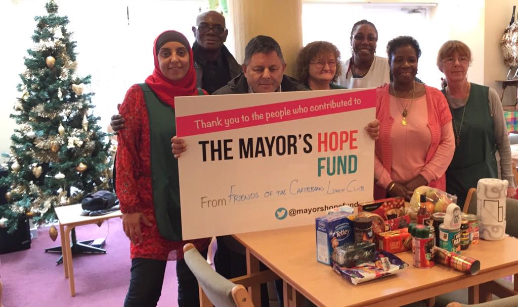 MayorsHopeFund's tweet photo. 3 days 'til Christmas and plenty more Thank You's to share. Starting today with Friends of the Caribbean Lunch Club. http://t.co/XYJXQpwSFA