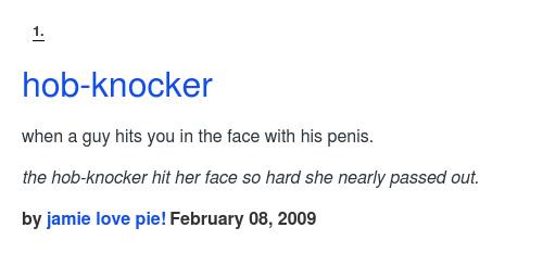 Urban Dictionary on Twitter "Kurxko hobknocker when a