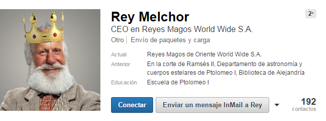 antoral's tweet photo. Muy fan de los perfiles de los reyes magos en #Linkedin http://t.co/Q32wIBg5gn