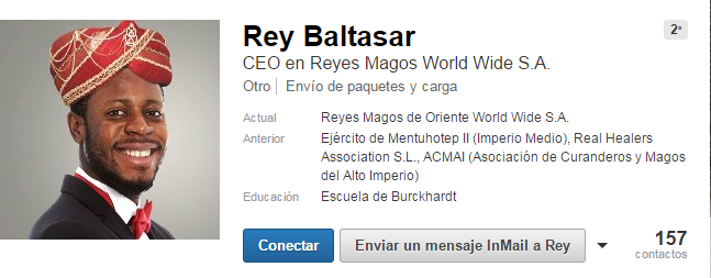 antoral's tweet photo. Muy fan de los perfiles de los reyes magos en #Linkedin http://t.co/Q32wIBg5gn