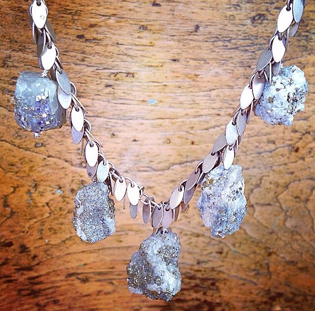 This #chic #necklace w/ unique #westcoast inspired chain is the perfect #statementnecklace <a href="/nicolebridger/">Nicole Bridger</a> #gifts #yvr
