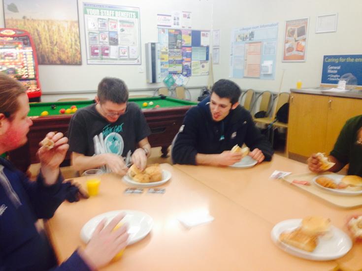 Early morning thank you breakfast for the night &amp; dot com team🎉. <a href="/iceman21055/">Gary Lowe-Brown</a> <a href="/PaulaRedmond/">Paula Musson</a> <a href="/JenAllmond/">Jen</a>