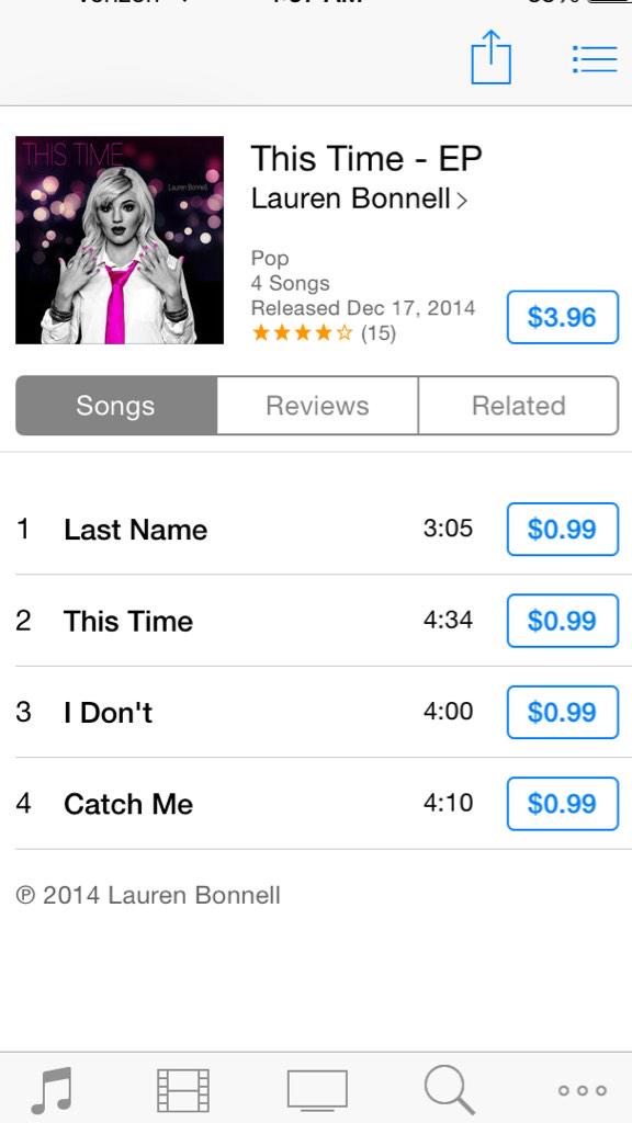 BonnellsNotes's tweet photo. Link de iTunes para descargar el EP 'This Time' de Lauren Bonnell. #ThisTimeEP #BonnellsNotes https://t.co/YTj1S1ZB0S http://t.co/RMuTqfaYvc