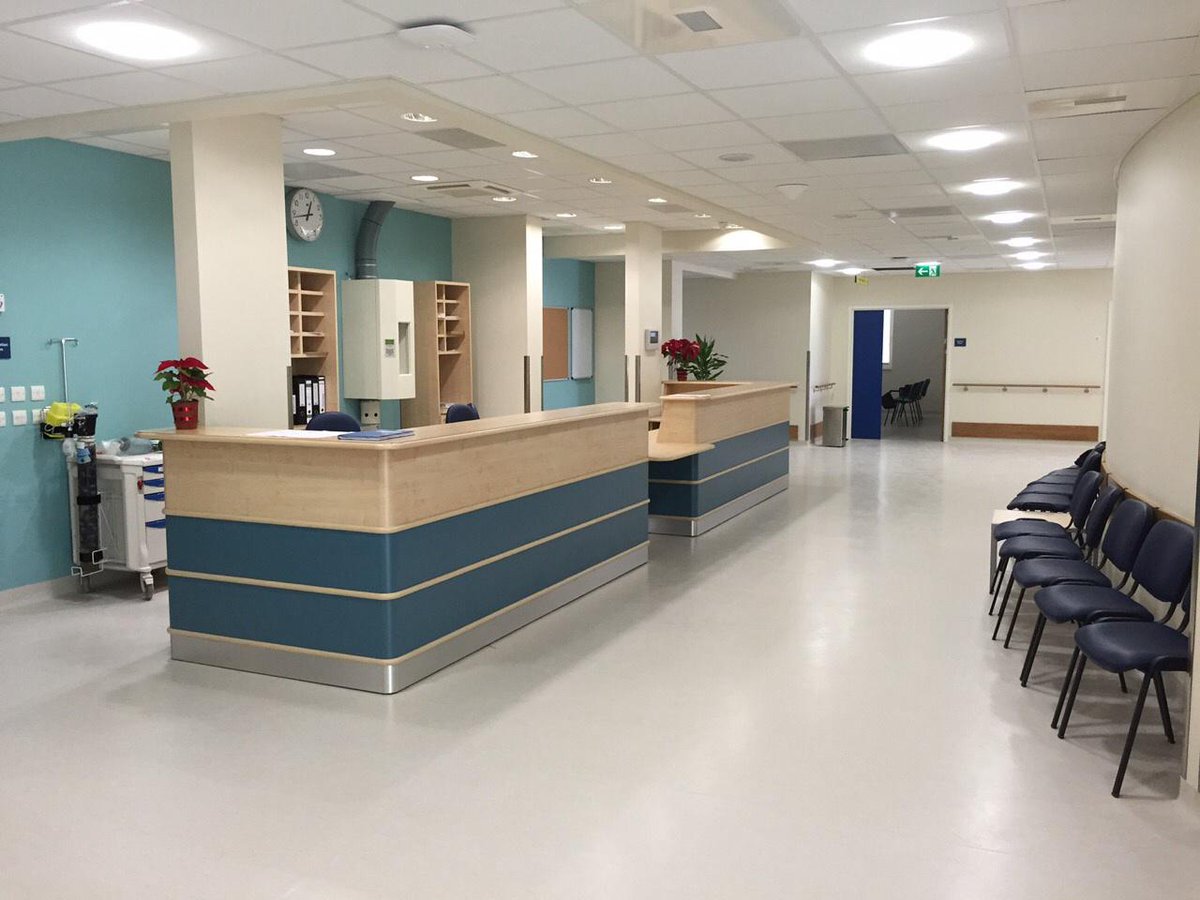 chrisfearne's tweet photo. Sir Anthony Mamo Oncology Hospital receiving its first patients this morning. http://t.co/yQ4IMF0GzD