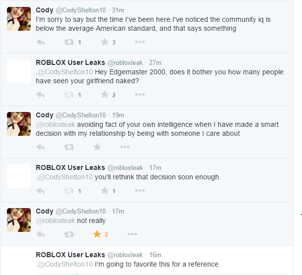 Roblox User Leaks Robloxleak Twitter - roblox catalog leaks twitter a free roblox