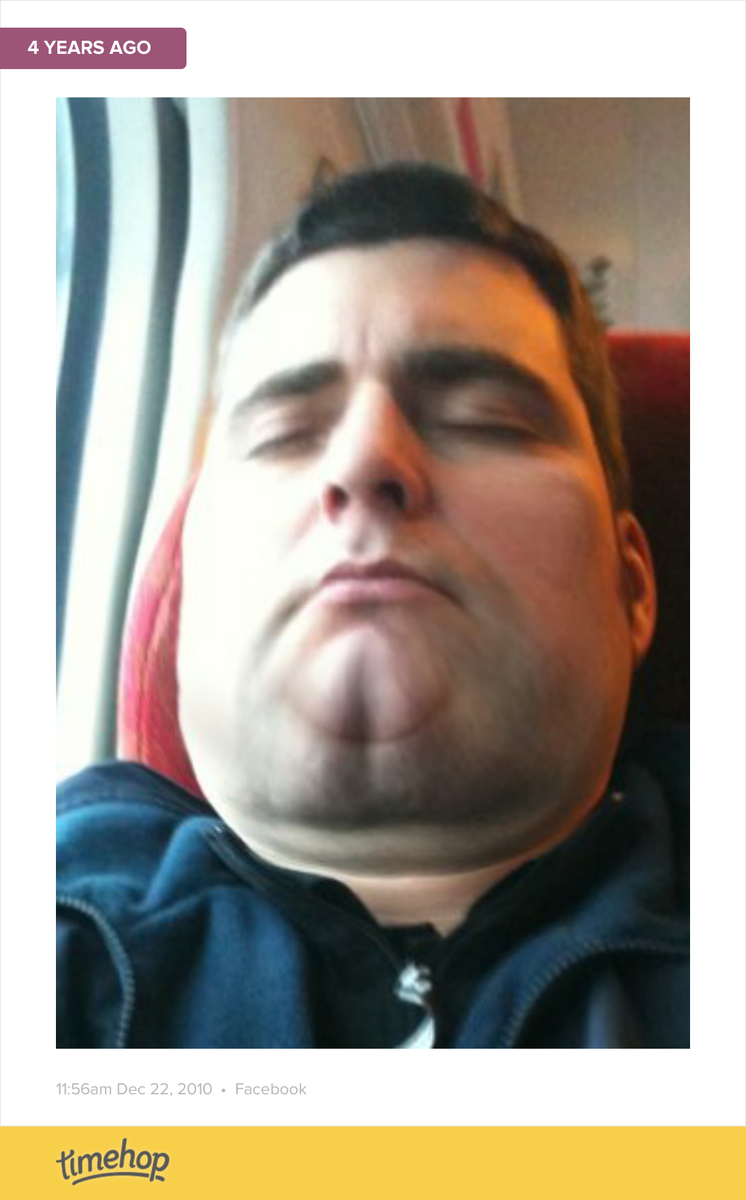 gregtranter's tweet photo. “@darkeye74: Exactly 4 years ago today! (via @timehop) http://t.co/mtudNgWqpb http://t.co/NcfjDplSNZ” looks like he's lost some bark