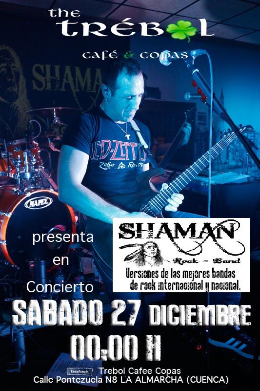 TheTrebolcafe's tweet photo. Empezamos la semana promocionando el concierto del sábado 27 , con Shaman rock Band !! http://t.co/5qXgqvgSnH