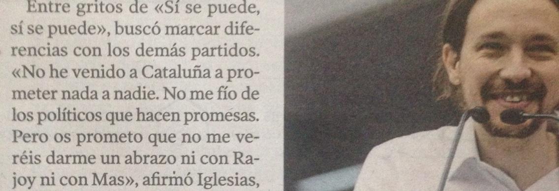 conJavierLosada's tweet photo. Este político profesional dice una cosa...y segundos después la contraria. Lo podéis leer. @ahorapodemos ¿qué piensa? http://t.co/OhUteVCCZA