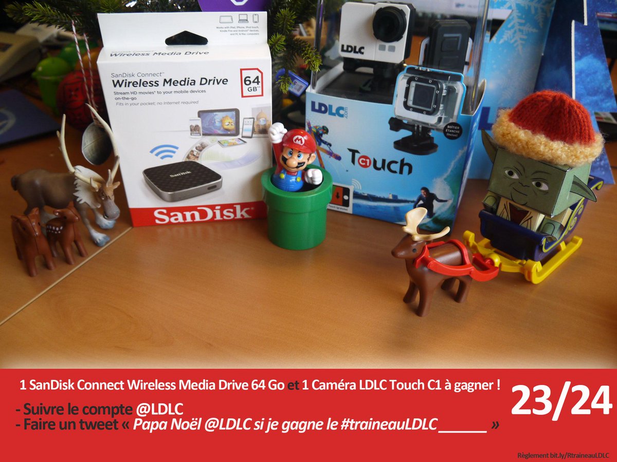 1 SanDisk Connect Wireless Media Drive 64 Go à gagner + 1 Touch C1 ! ldlc.com/fiche/PB001679…