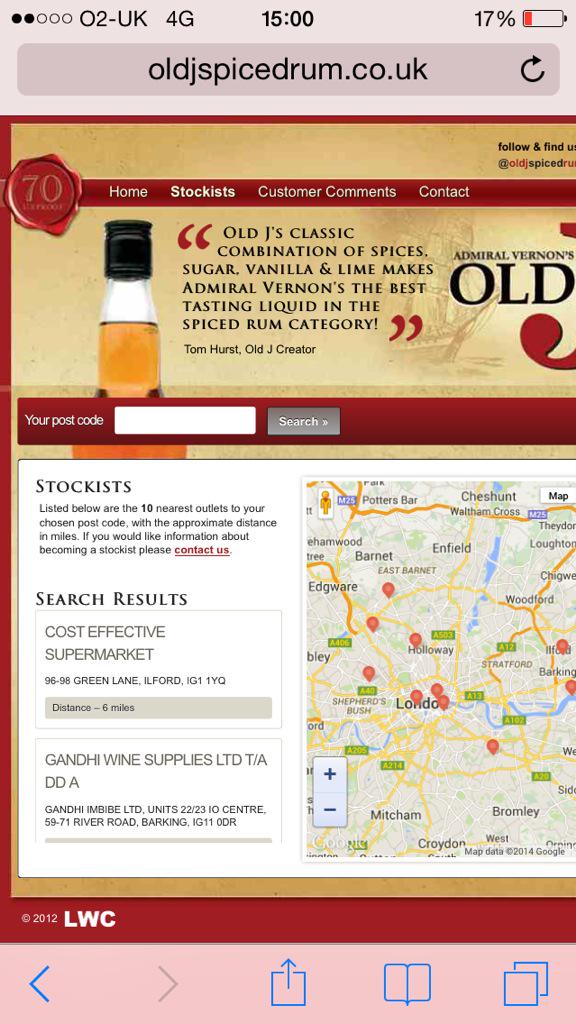 Reece_Jagger's tweet photo. @oldjspicedrum I drove 45 mins and back to find out you don't supply to this shop! The website says different tho! http://t.co/pjORaBNlCL