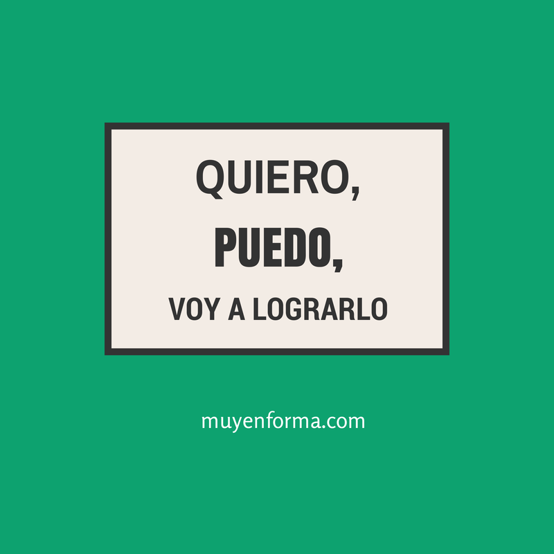 muyenforma's tweet photo. Repite conmigo: "Quiero, puedo, voy a lograrlo" #motivación #deporte #fitness http://t.co/fkSTtvyC75