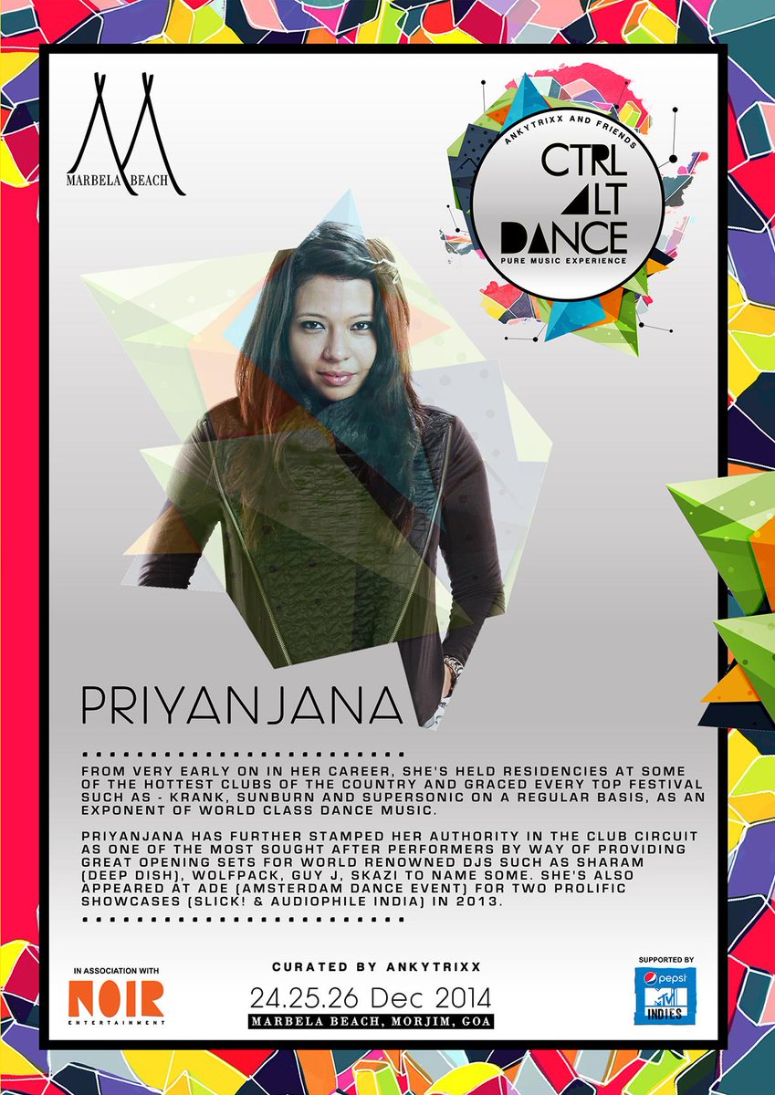 ctrlaltdance_in's tweet photo. #UndergroundGoodness @priyanjanaG takes over #CTRLALTDANCE @musifixindia @raunakvazir @FestivalSherpa #2DaysToGo http://t.co/YVhSYAGNXX